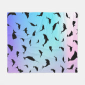 Schattenhai im Gefälle Fleecedecke (Vorderseite (Horizontal))