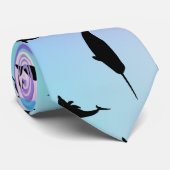 Schattenhai im Gefälle Krawatte (Gerollt)