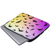 Schattenhai im Gefälle Laptopschutzhülle (Vorne Knopf)