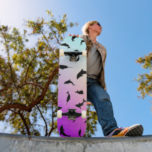 Schattenhai im Gefälle Skateboard