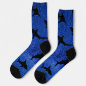 Schattenhai-Wal im Gefälle Socken (Linkes Detail)