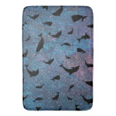 Schattenhai-Wal in Gradientengalaxie Badematte (Vorderseite Vertikal)