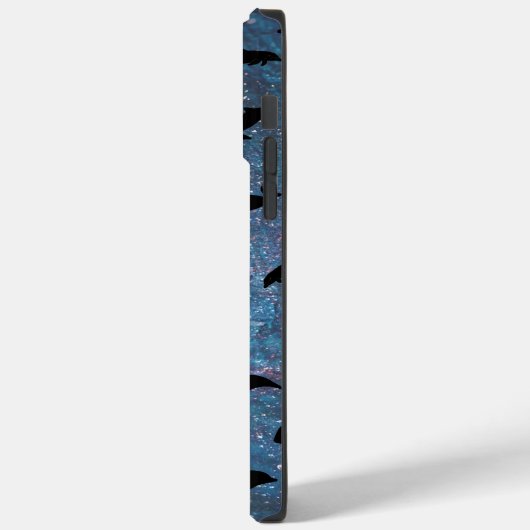 Schattenhai-Wal in Gradientengalaxie Case-Mate iPhone Hülle (Rückseite / Links)