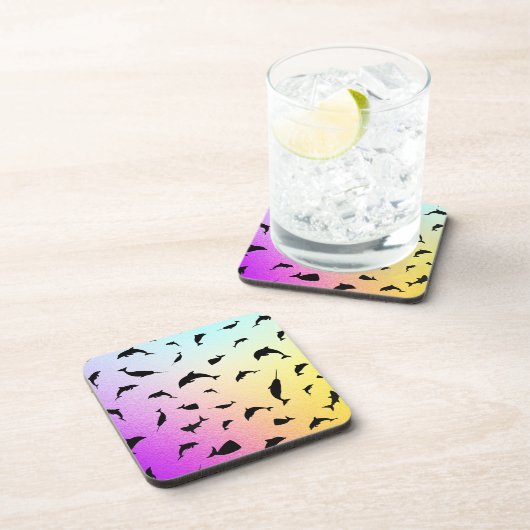 Schattenhai-Wal in Gradientengalaxie Getränkeuntersetzer (Rechte Seite)