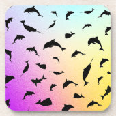 Schattenhai-Wal in Gradientengalaxie Getränkeuntersetzer (Vorderseite)