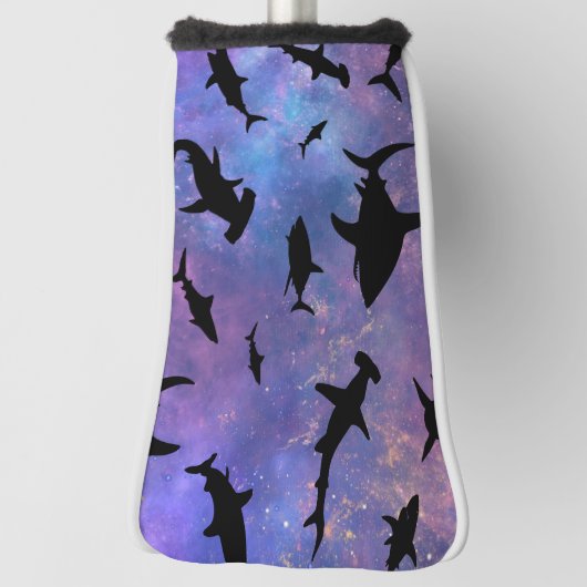 Schattenhai-Wal in Gradientengalaxie Golf Headcover (Rotieren 90)