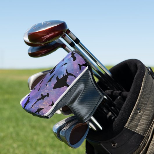 Schattenhai-Wal in Gradientengalaxie Golf Headcover (In Situ)