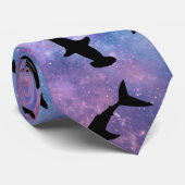 Schattenhai-Wal in Gradientengalaxie Krawatte (Gerollt)