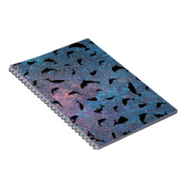 Schattenhai-Wal in Gradientengalaxie Notizblock