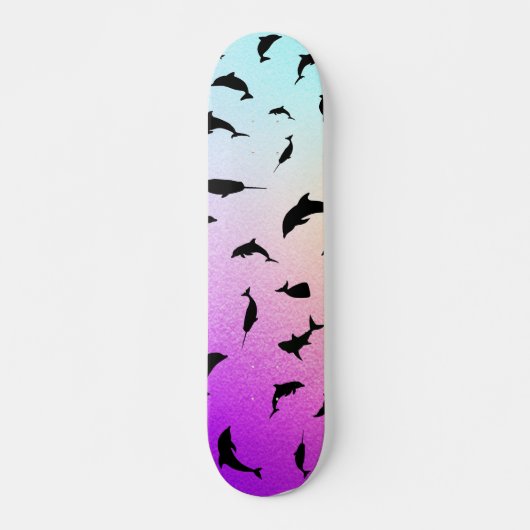 Schattenhai-Wal in Gradientengalaxie Skateboard (Vorne)