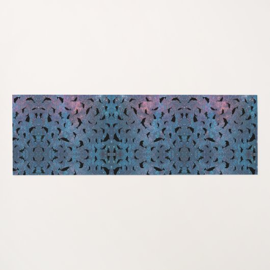 Schattenhai-Wal in Gradientengalaxie Yogamatte (Rückseite (Horizontal))