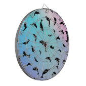 Schattenhai-Walgefälle farbige Galaxie Dartscheibe (Vorderseite Links)