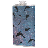 Schattenhai-Walgefälle farbige Galaxie Flachmann (Links)