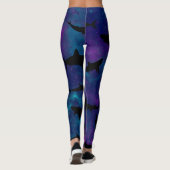 Schattenhai-Walgefälle farbige Galaxie Leggings (Rückseite)