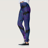 Schattenhai-Walgefälle farbige Galaxie Leggings (Links)