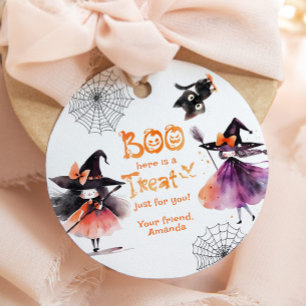 Schattenhexen Halloween-Party-Leckerei Geschenkanhänger