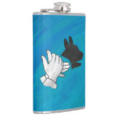 Schattenhund auf blau flachmann (Rechts)