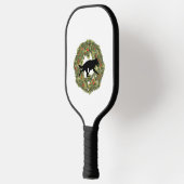 Schattenhund Silhouette Pickleball Schläger (Links)