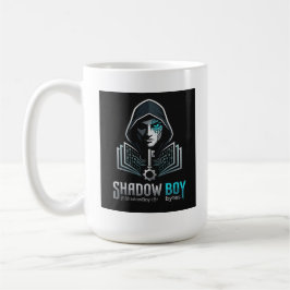 Schattenjunge Kaffeetasse