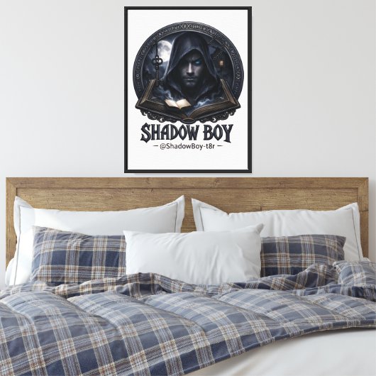Schattenjunge Leinwanddruck (Insitu (Schlafzimmer))