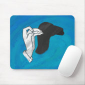 Schattenkamel auf Blau Mousepad (Mit Mouse)