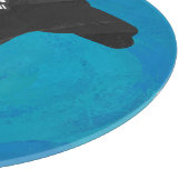 Schattenkamel auf Blau Schneidebrett (Ecke)