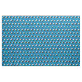 Schattenkaninchen auf Blau Stoff (Yard (91,4 cm))