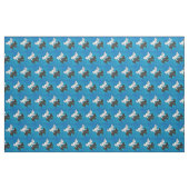Schattenkaninchen auf Blau Stoff (Fat Quarter (45,7 x 55,9 cm))
