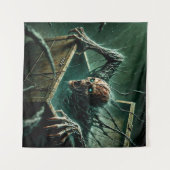 Schattenkasten des Horrors Wandteppich (Vorderseite (Horizontal))