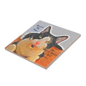 Schattenkatze Keramikfliese (Seite)