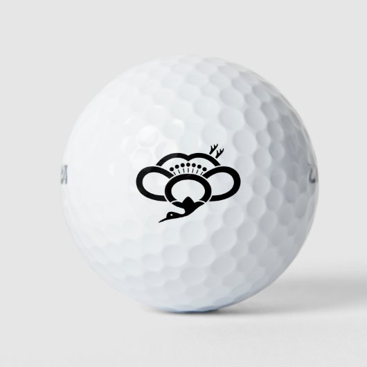 Schattenkranförmige Pflaumenblüte Golfball (Vorderseite)