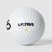Schattenkranförmige Pflaumenblüte Golfball (Logo)