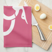 Schattenkranförmige Pflaumenblüte Küchentuch (Viertel Falte)