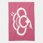 Schattenkranförmige Pflaumenblüte Küchentuch (Vertikal)