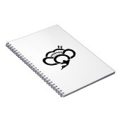 Schattenkranförmige Pflaumenblüte Notizblock (Rechte Seite)