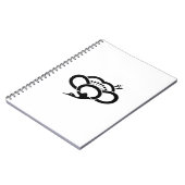 Schattenkranförmige Pflaumenblüte Notizblock (Linke Seite)