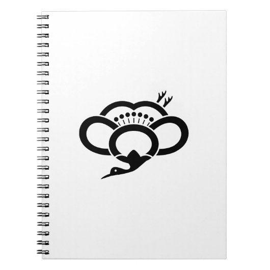 Schattenkranförmige Pflaumenblüte Notizblock (Vorderseite)