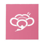 Schattenkranförmige Pflaumenblüte Notizblock (Vorderseite)