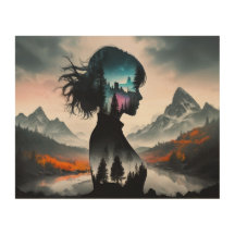 Schattenkunst eines Mädchens