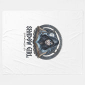 Schattenmädchen Fleecedecke (Vorderseite (Horizontal))