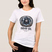 Schattenmädchen Tri-Blend Shirt (Vorderseite)