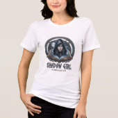 Schattenmädchen Tri-Blend Shirt (Vorderseite)