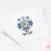 Schattenmatte von Waffen Quadratischer Aufkleber (Umschlag)