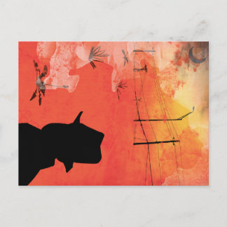 Schattenmensch Postkarte