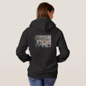 Schattenmenschen Abstrakte Kunst Hoodie (Schwarz voll)