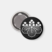 Schattenpaulownia mit 5-3 Blüten Magnet (Vorderseite/Rückseite)