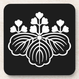 Schattenpaulownia mit 5 und 3 Blüten Getränkeuntersetzer