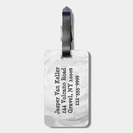 Schattenpuppen Gepäckanhänger (Rückseite vertikal)