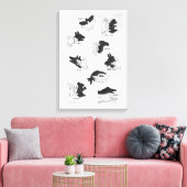 Schattenpuppen Leinwanddruck (Insitu (Wohnzimmer))