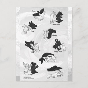 Schattenpuppen Postkarte